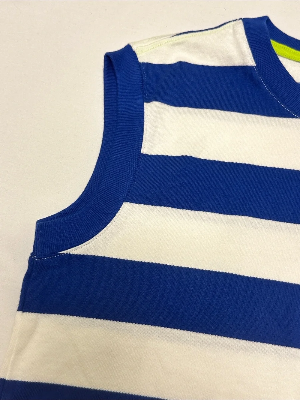 Gymboree Blue and White Striped Sleeveless Tank Top